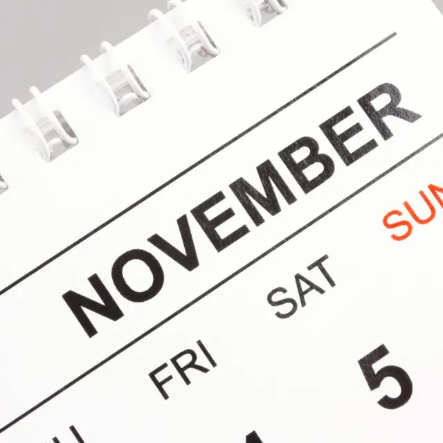 Calendrier de novembre 2025 en Colombie