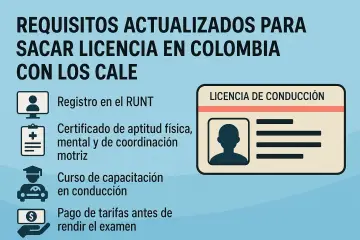 Requisitos actualizados para sacar licencia en Colombia con los CALE